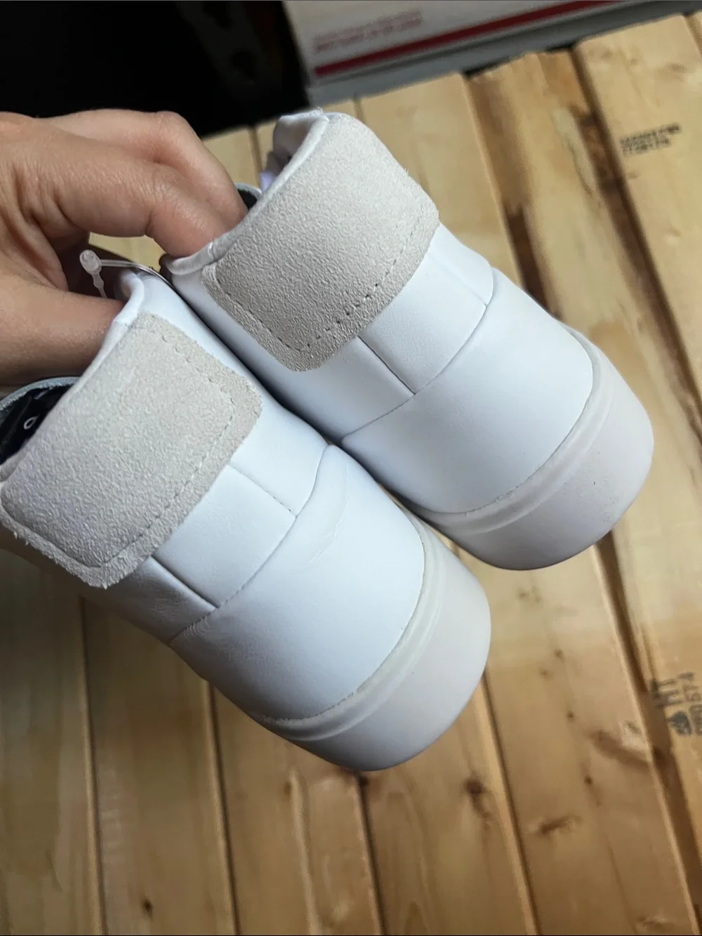 Adidas White High-Top Leather Sneakers